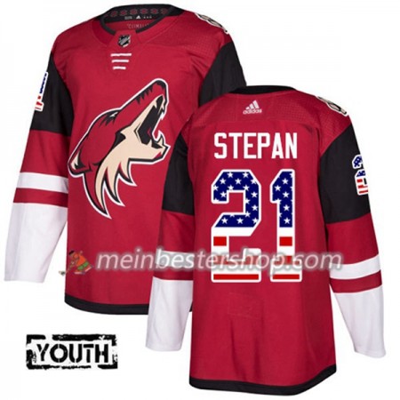 Arizona Coyotes Derek Stepan 21 Adidas 2017-2018 Rot USA Flag Fashion Trikot Authentic - Kinder Arizona Coyotes Derek Stepan 21 Adidas 2017-2018 Rot USA Flag Fashion Trikot Authentic - Kinder